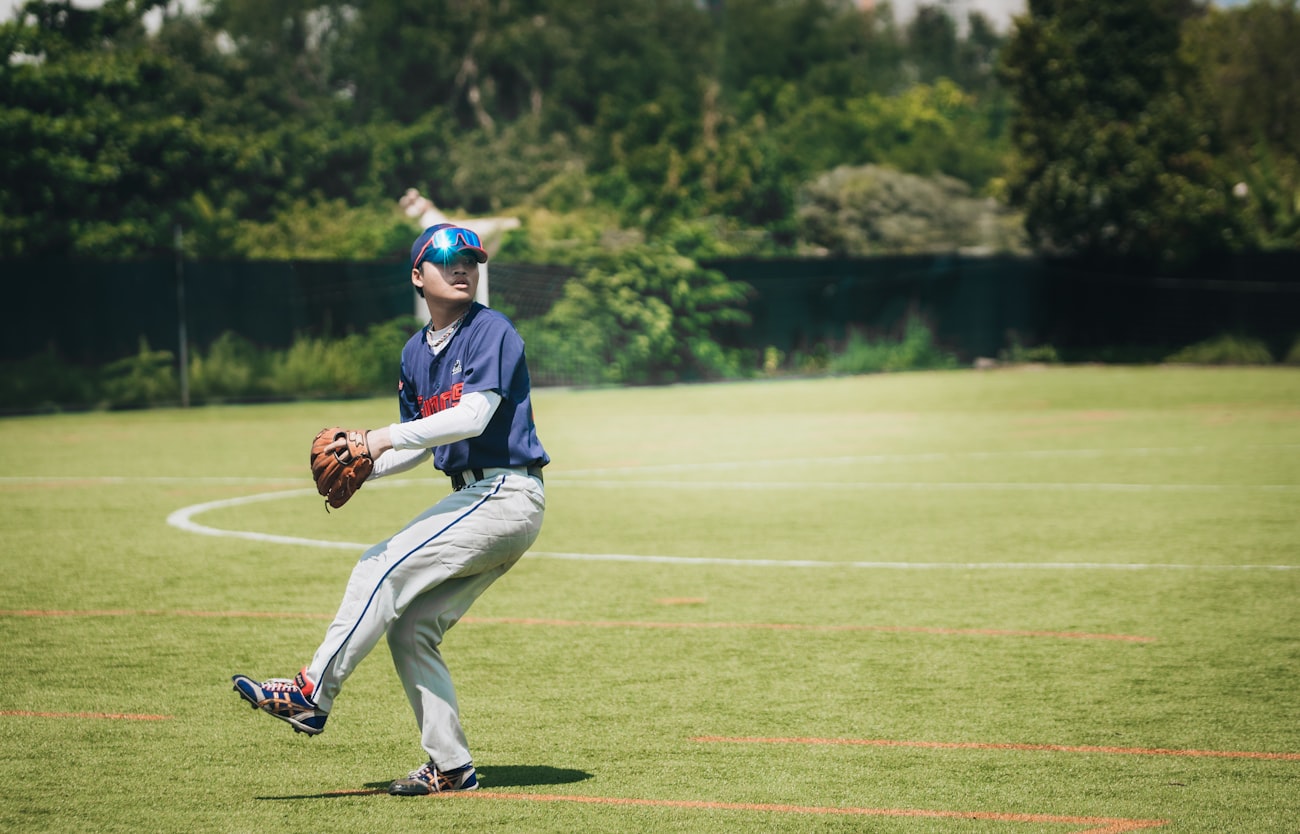 Player practising bunting technique
