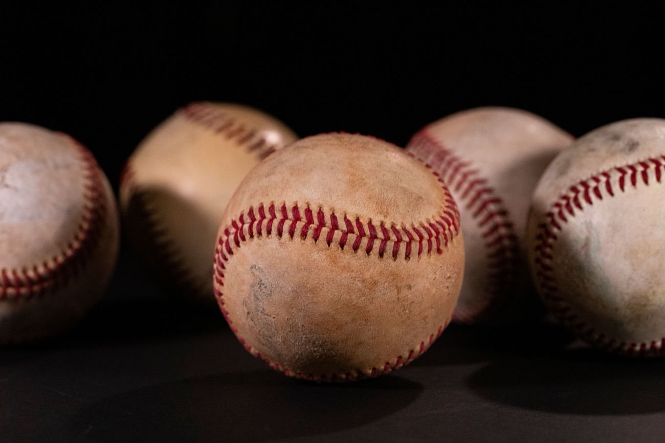 Equipment bag with baseball gear