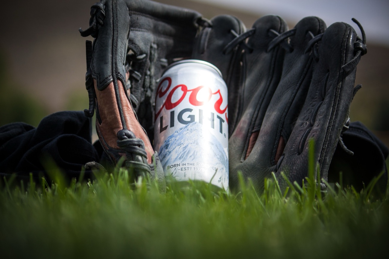 Catcher's mitt close up