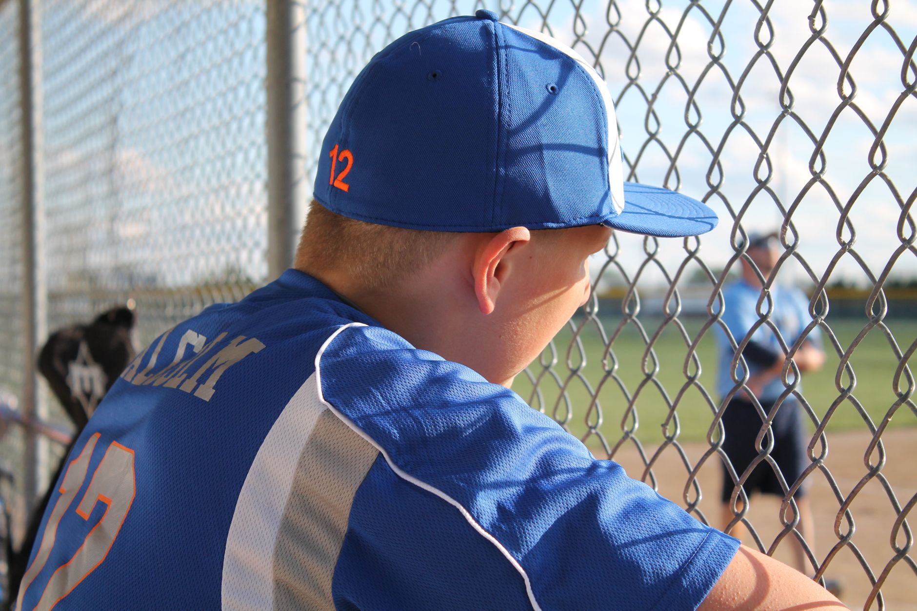 Player taking a breath to reset after a play