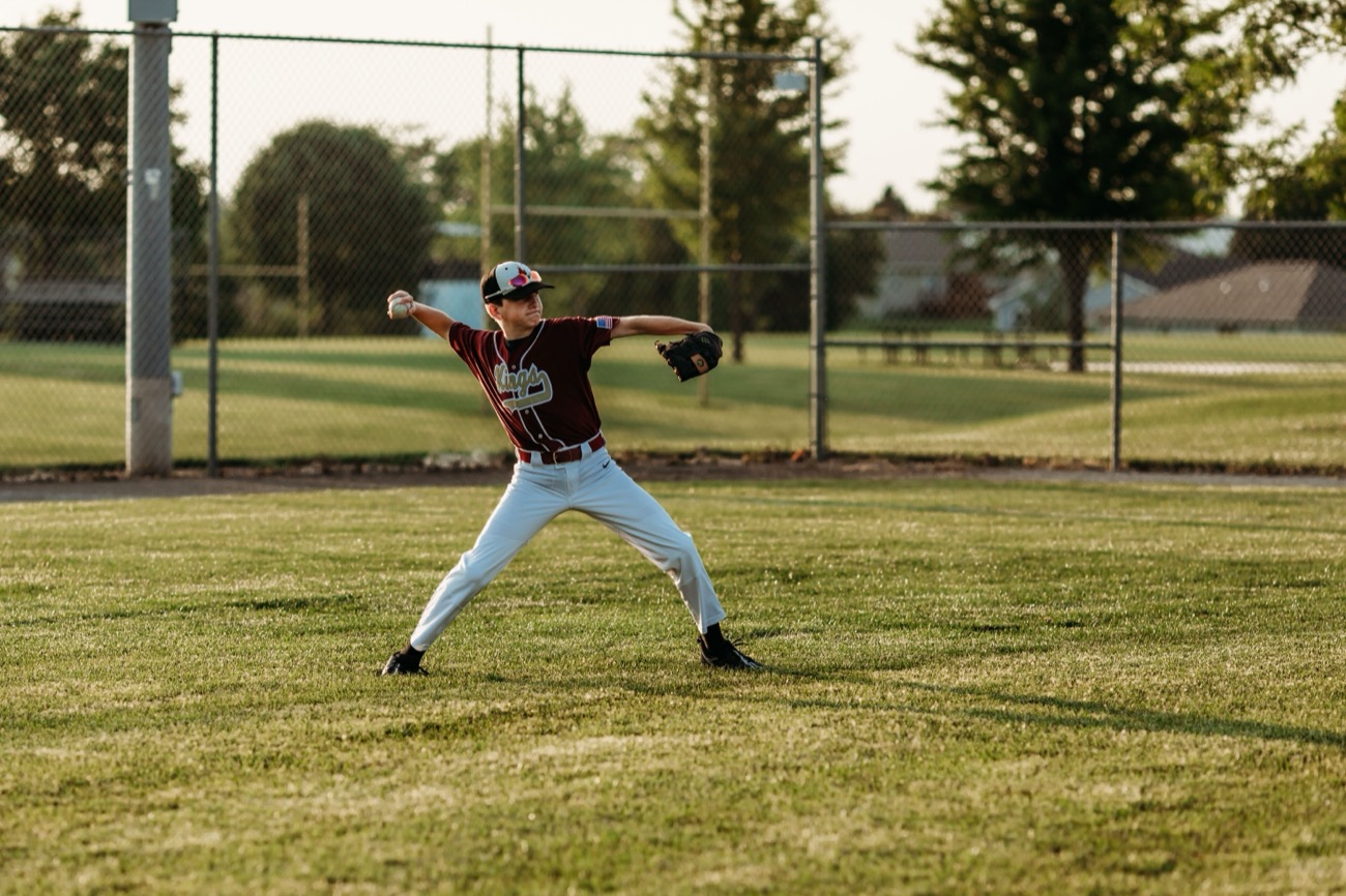 Outfield warning track and fence