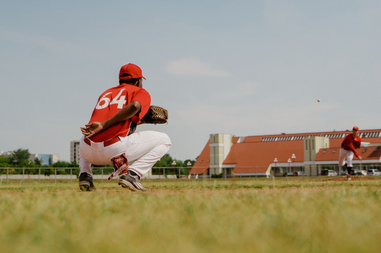 Player tracking a ball in the air