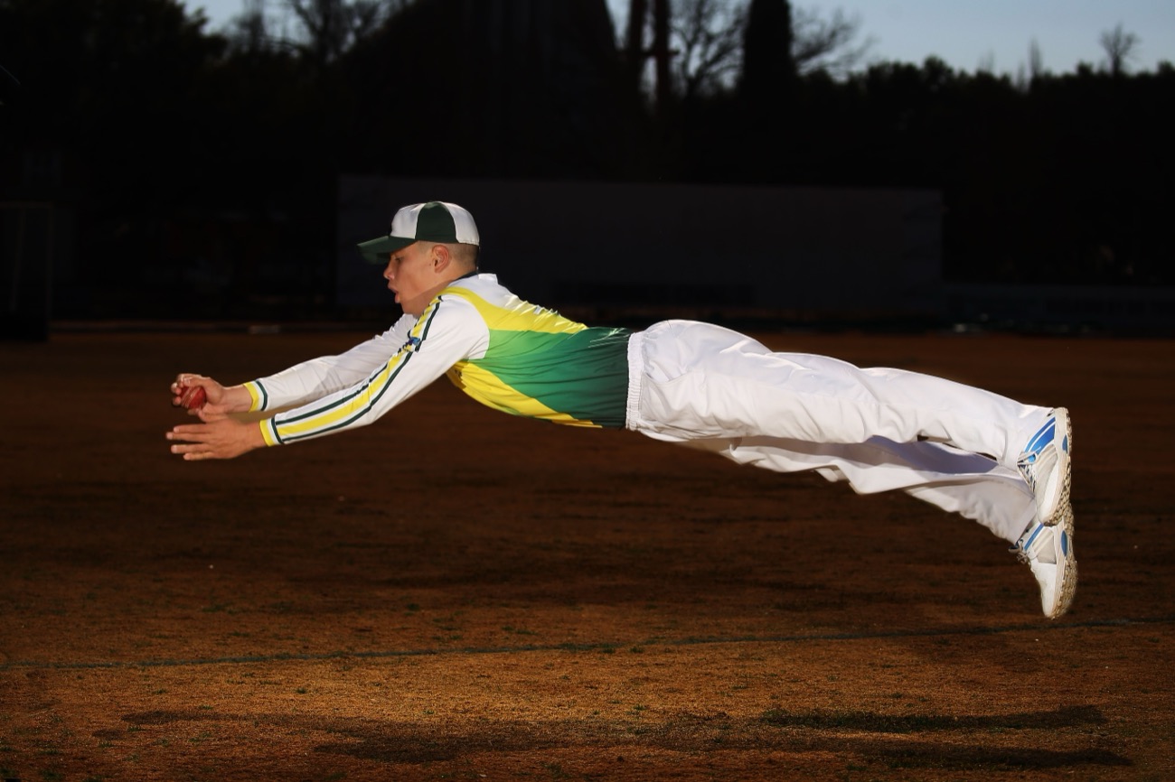 Young outfielder working on reads