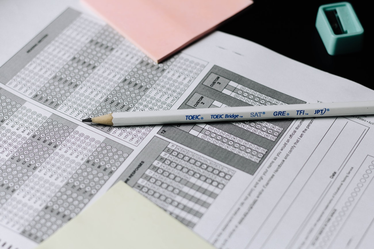 Close-up of a baseball scorecard