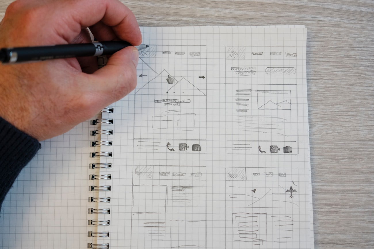 Notebook used for recording statistics