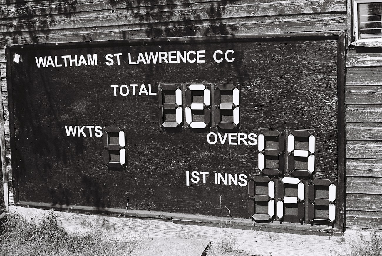 Statistics page in a scorebook