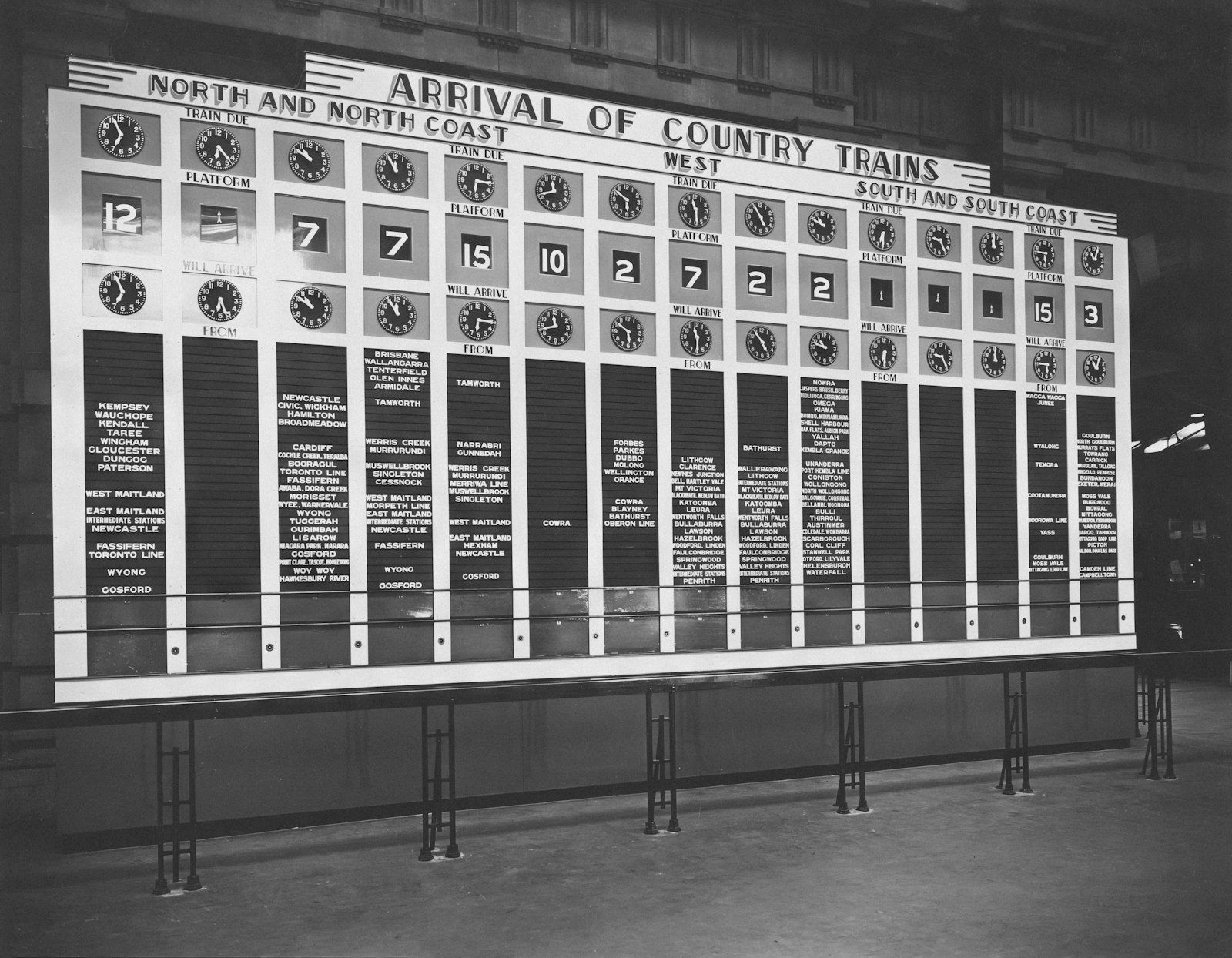 Tournament bracket on display