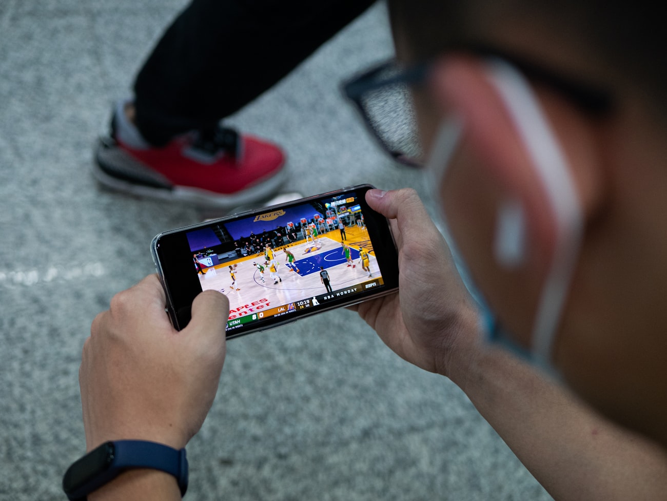 Video being used to analyse mechanics