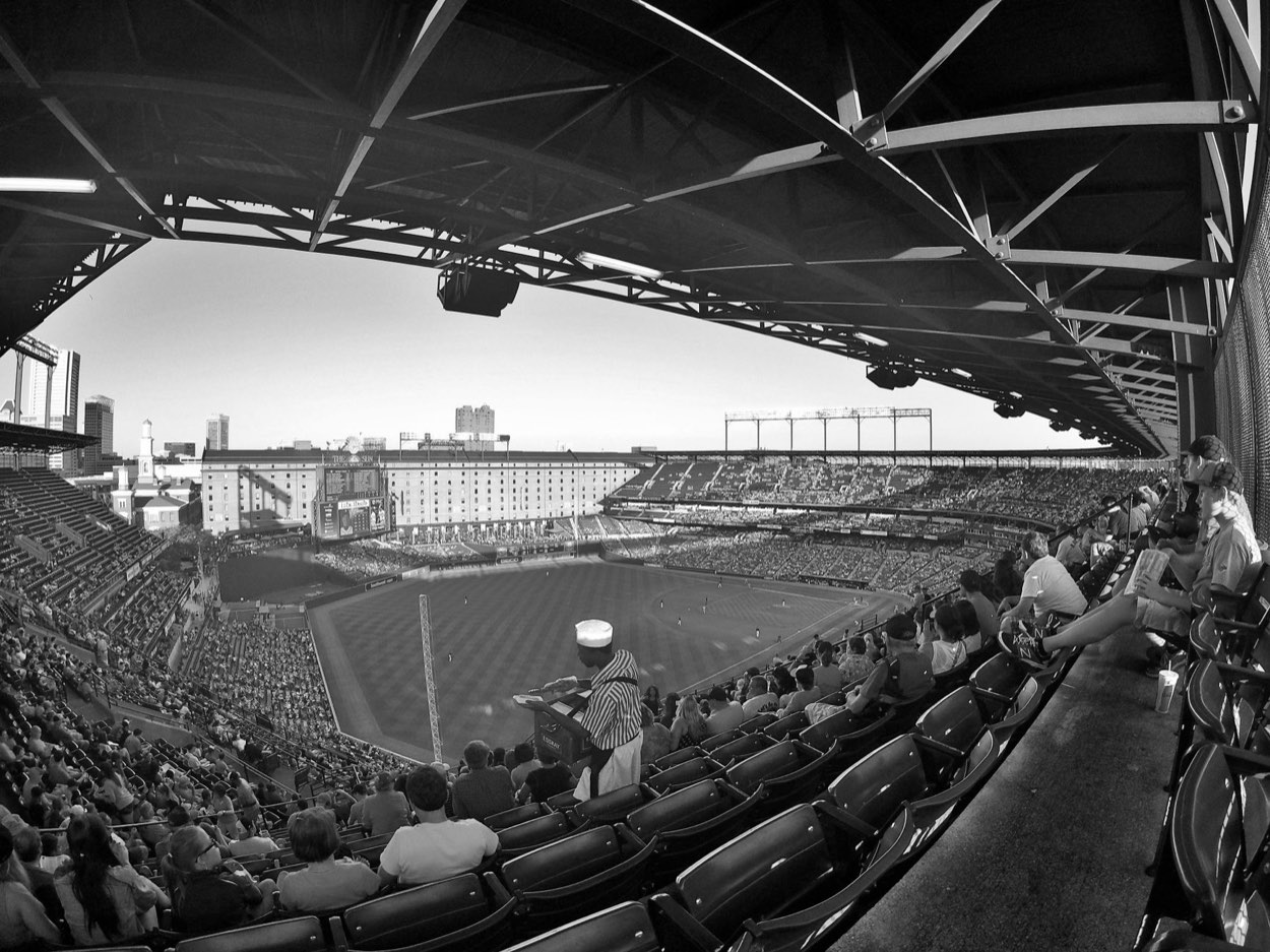 College baseball field before first pitch