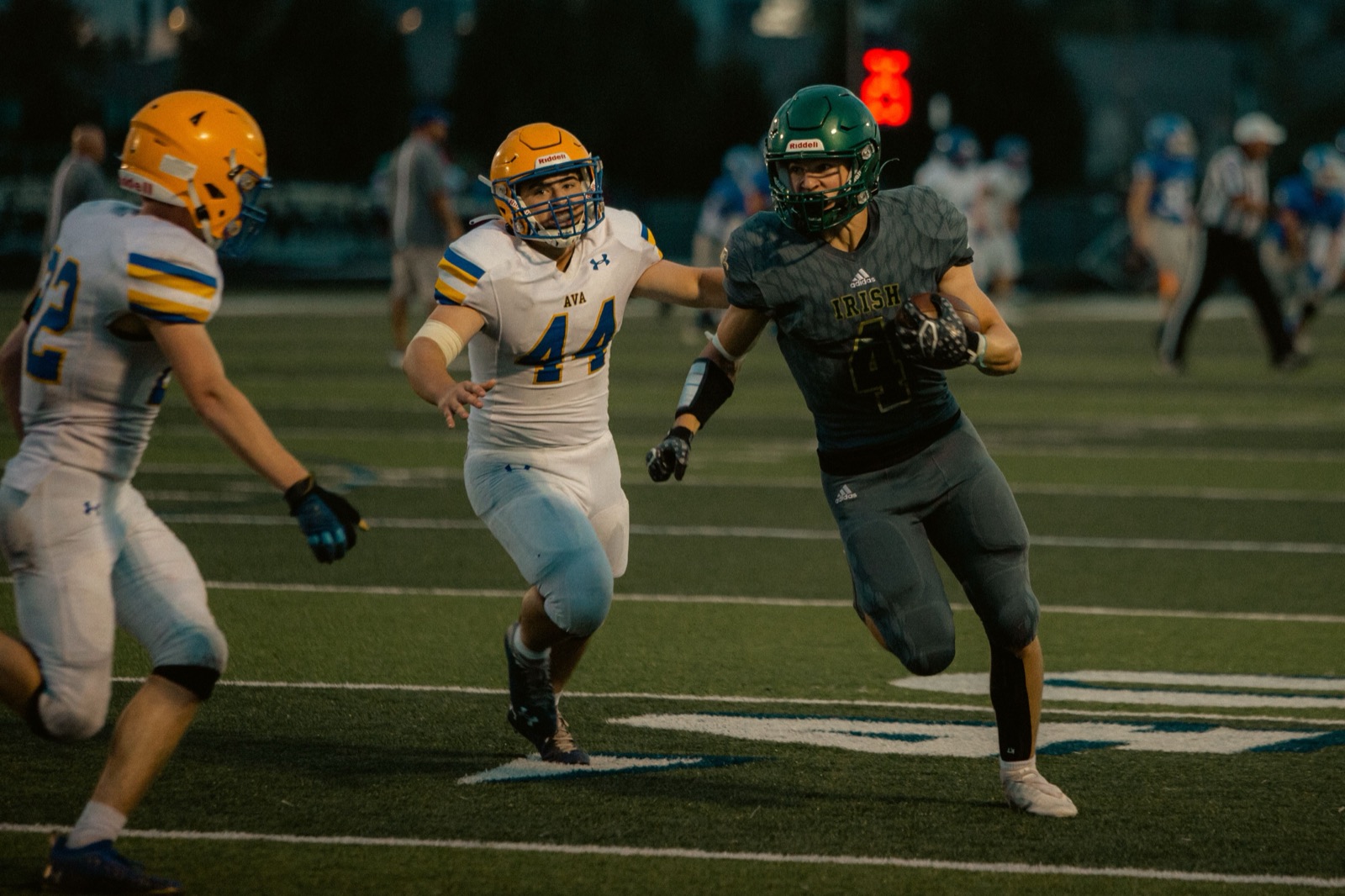 Football under Friday night lights