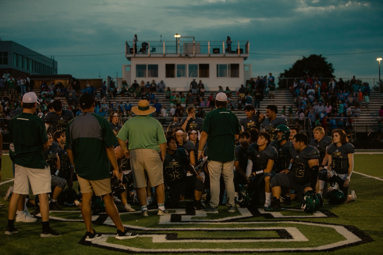 High school football game