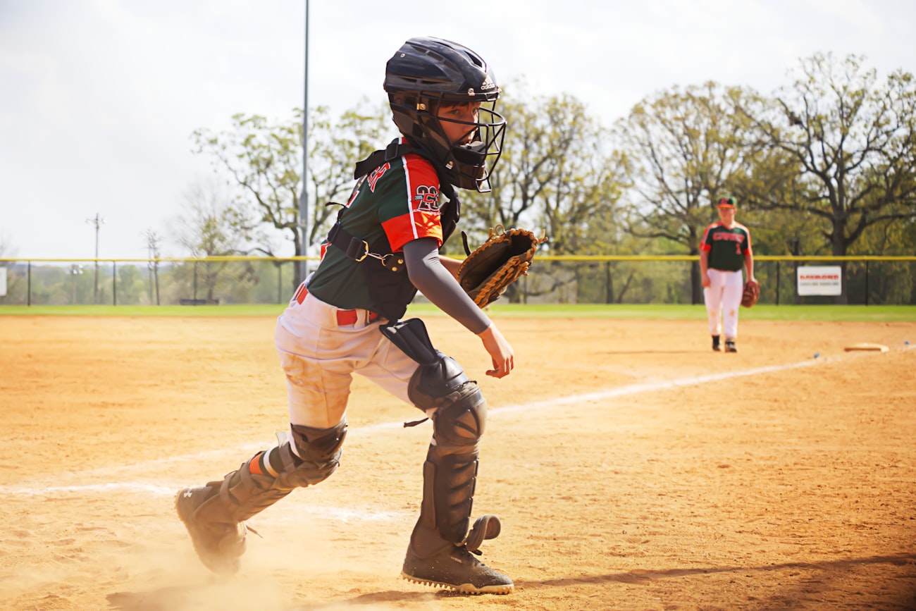 Girl with a baseball glove