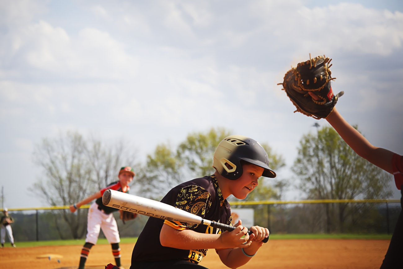 Young athlete on the field