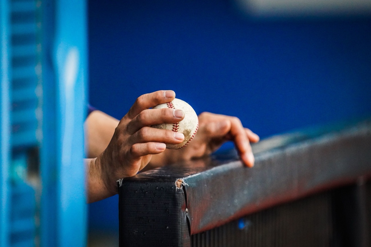 Hitter waiting in the on-deck circle