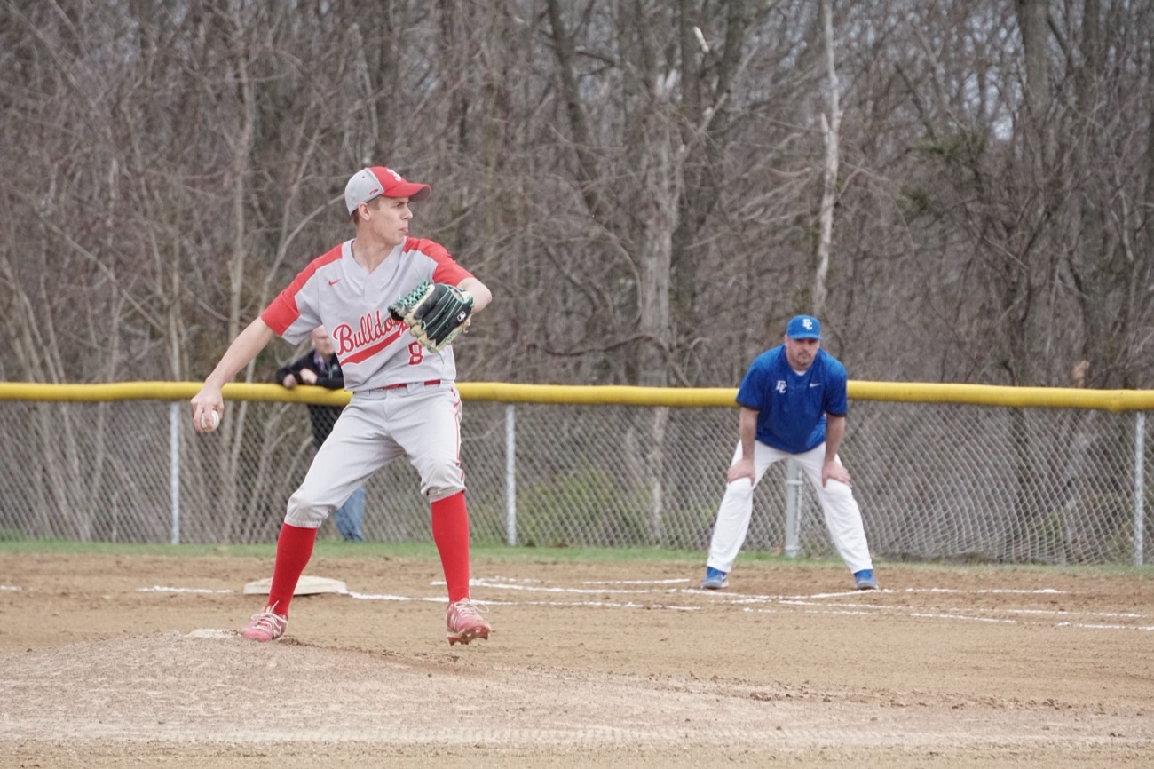 Young first baseman in position