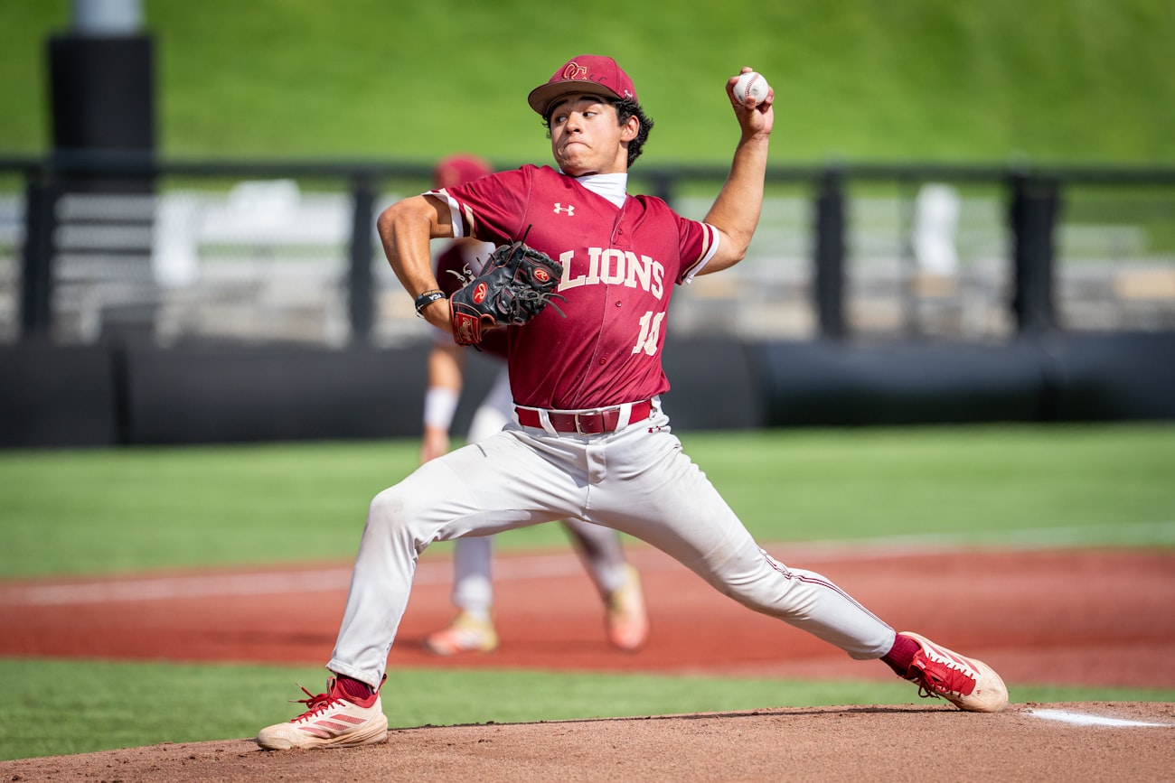 High school baseball game