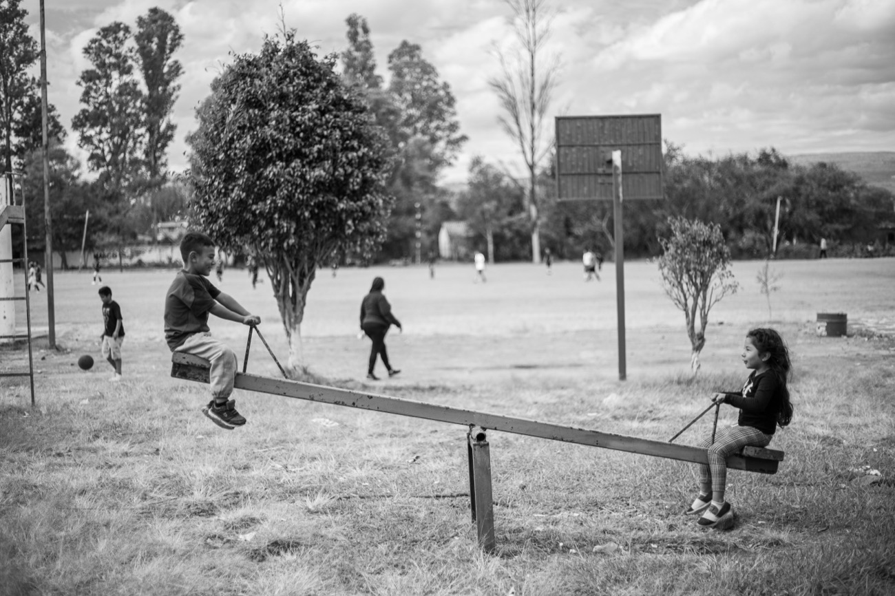 Family with children outdoors