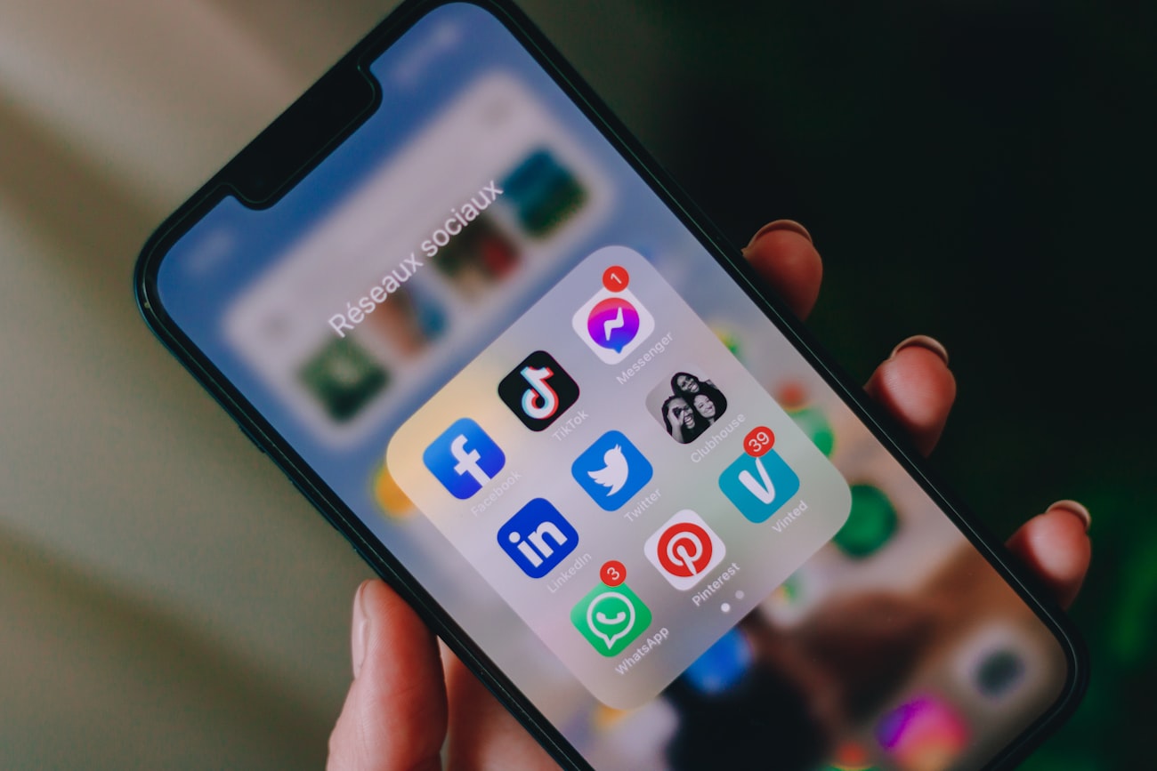 Social media on a device