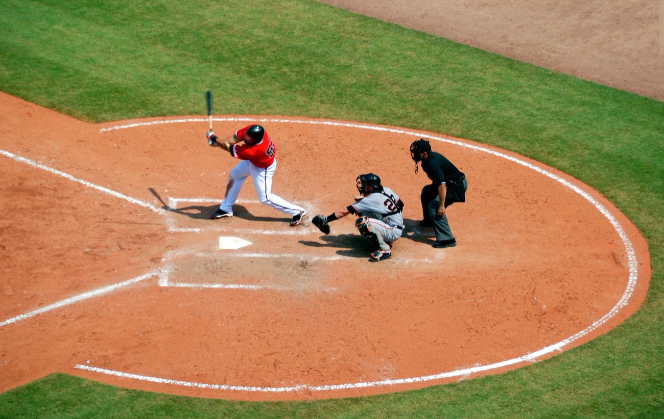Player working on a second swing