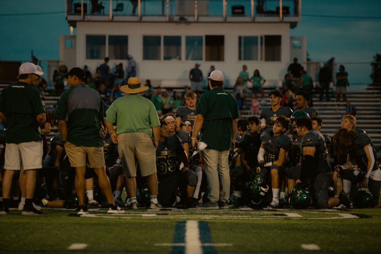 Player and coach after a conversation