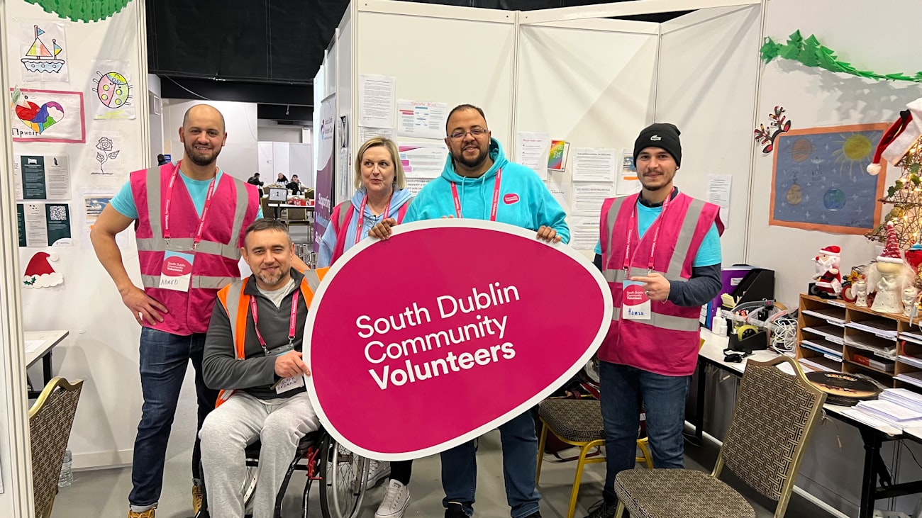 Volunteers running a fundraiser