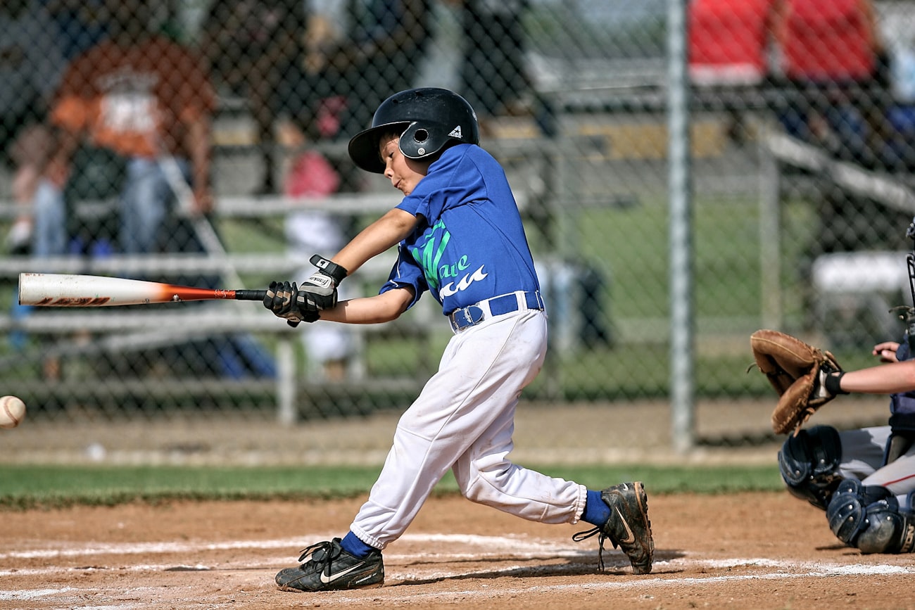 Baseball players warming up before a tournament