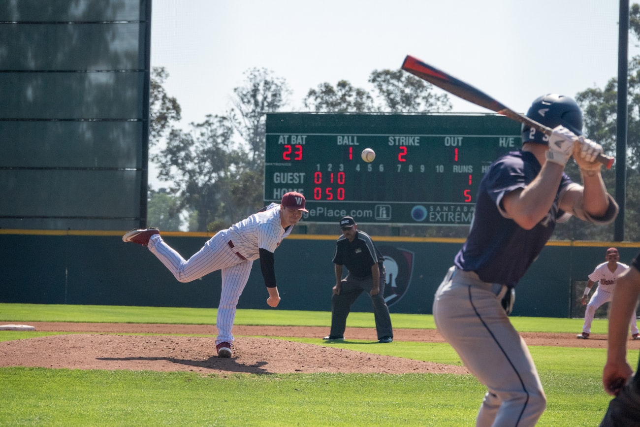 Player warming up his throwing arm