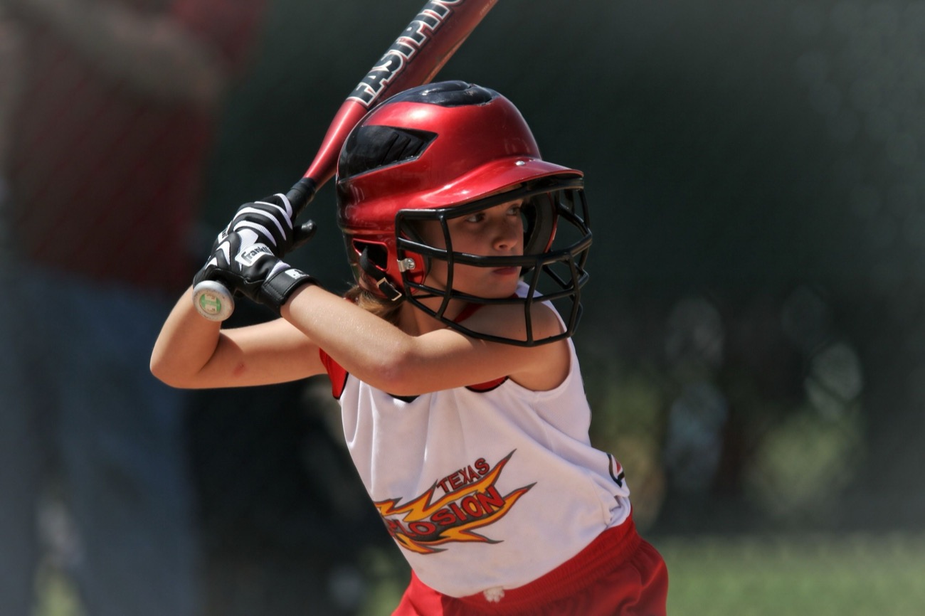 Baseball safety equipment laid out